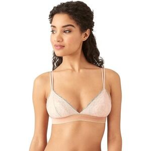 b.tempt'd Wacoal Womens Small Rose Dust 935204 b.tempt'd Lace Encounter Bralette